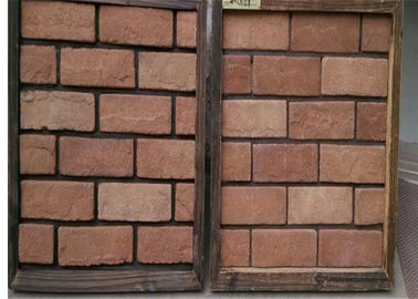 I pannelli esteriori su misura del mattone del Faux, impiallacciatura sottile del mattone per il camino/TV mura Decration