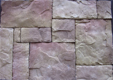 Pietra artificiale della parete di rettangolo multiplo di colore con struttura leggera